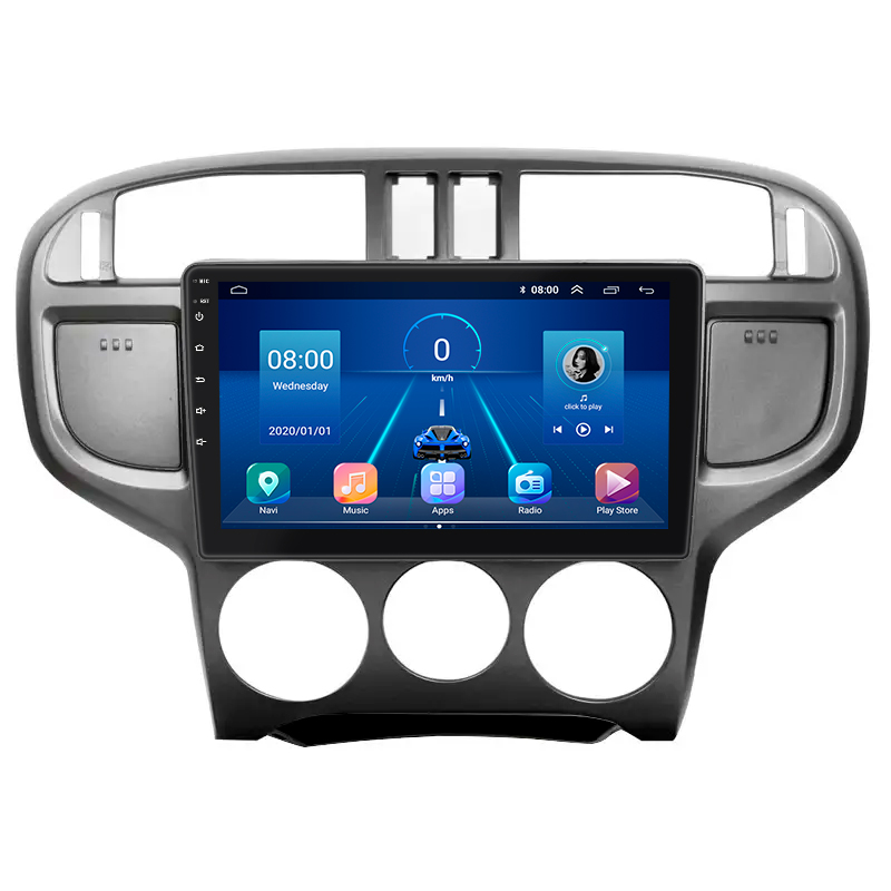 Штатная магнитола Lesko для Hyundai Matrix I Рестайлинг 2 2008-2010 экран 9" 6/128Gb 4G Wi-Fi GPS Top