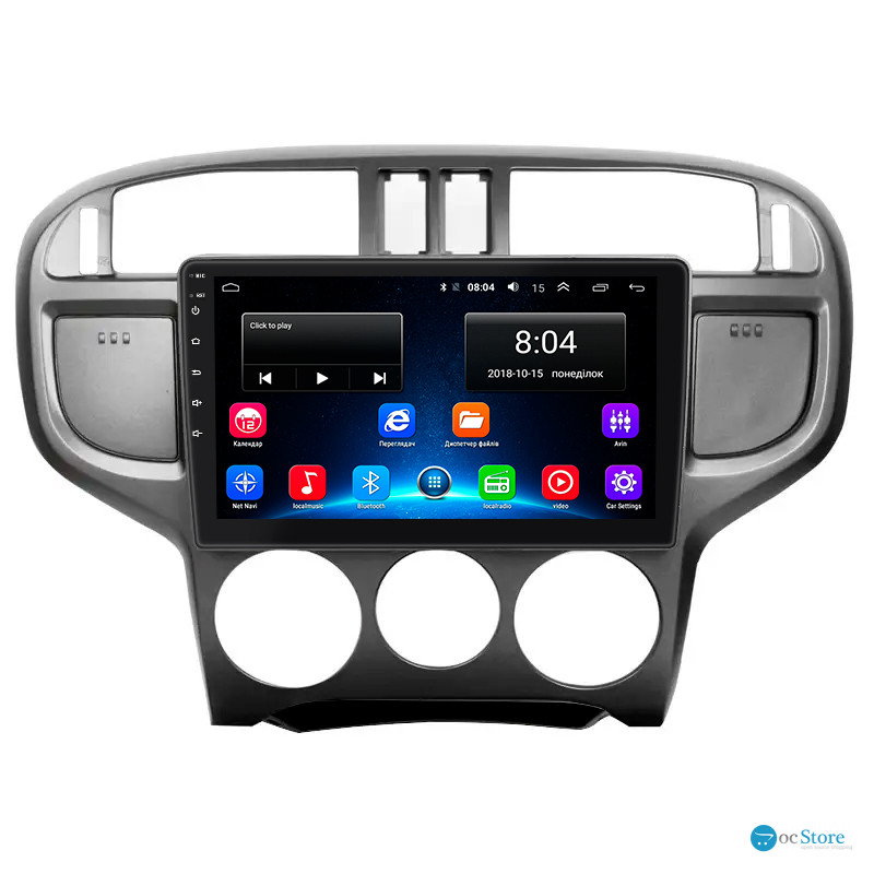 Штатная магнитола Lesko для Hyundai Matrix I Рестайлинг 2005-2008 экран 9" 2/32Gb Wi-Fi GPS Base
