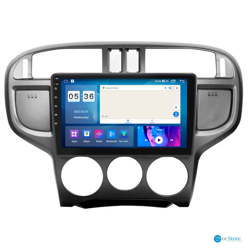 Штатная магнитола Lesko для Hyundai Matrix I Рестайлинг 2005-2008 экран 9" 2/32Gb CarPlay 4G Wi-Fi GPS Prime