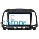 Штатная магнитола Lesko для Hyundai Santa Fe II Рестайлинг 2009-2012 экран 9" 2/32Gb Wi-Fi GPS Base