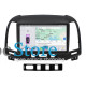 Штатная магнитола Lesko для Hyundai Santa Fe II Рестайлинг 2009-2012 экран 9" 4/64 QLED CarPlay 4G Wi-Fi GPS 360 Prime