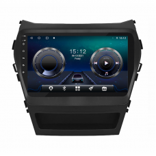 Штатная магнитола Lesko для Hyundai Santa Fe III 2012-2016 экран 9" 4/64Gb 4G Wi-Fi GPS Top