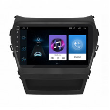 Штатная магнитола Lesko для Hyundai Santa Fe III Рестайлинг 2015-2018 экран 9" 1/16Gb Wi-Fi GPS Base