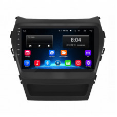Штатная магнитола Lesko для Hyundai Santa Fe III Рестайлинг 2015-2018 экран 9" 2/32Gb Wi-Fi GPS Base