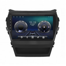 Штатная магнитола Lesko для Hyundai Santa Fe III Рестайлинг 2015-2018 экран 9" 4/64Gb 4G Wi-Fi GPS Top