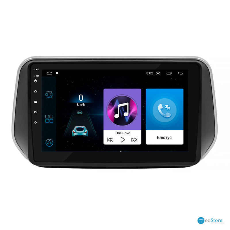 Штатная магнитола Lesko для Hyundai Santa Fe IV 2018-2021 экран 10" 1/16Gb Wi-Fi GPS Base