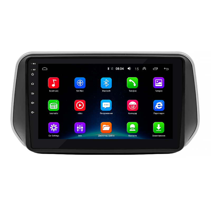 Штатная магнитола Lesko для Hyundai Santa Fe IV 2018-2021 экран 10" 2/32Gb Wi-Fi GPS Base