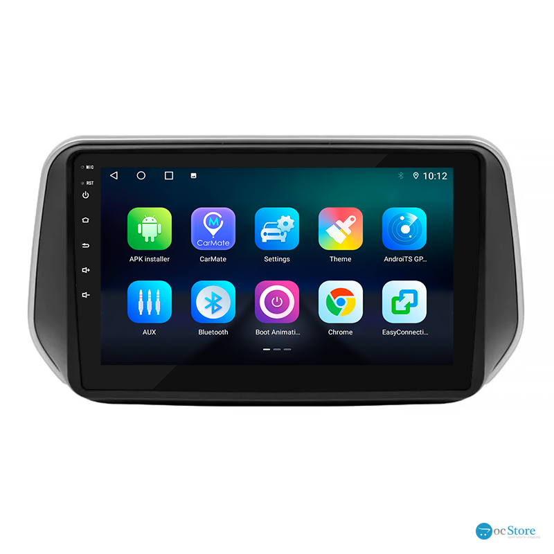 Штатная магнитола Lesko для Hyundai Santa Fe IV 2018-2021 экран 10" 4/32Gb 4G Wi-Fi GPS Top