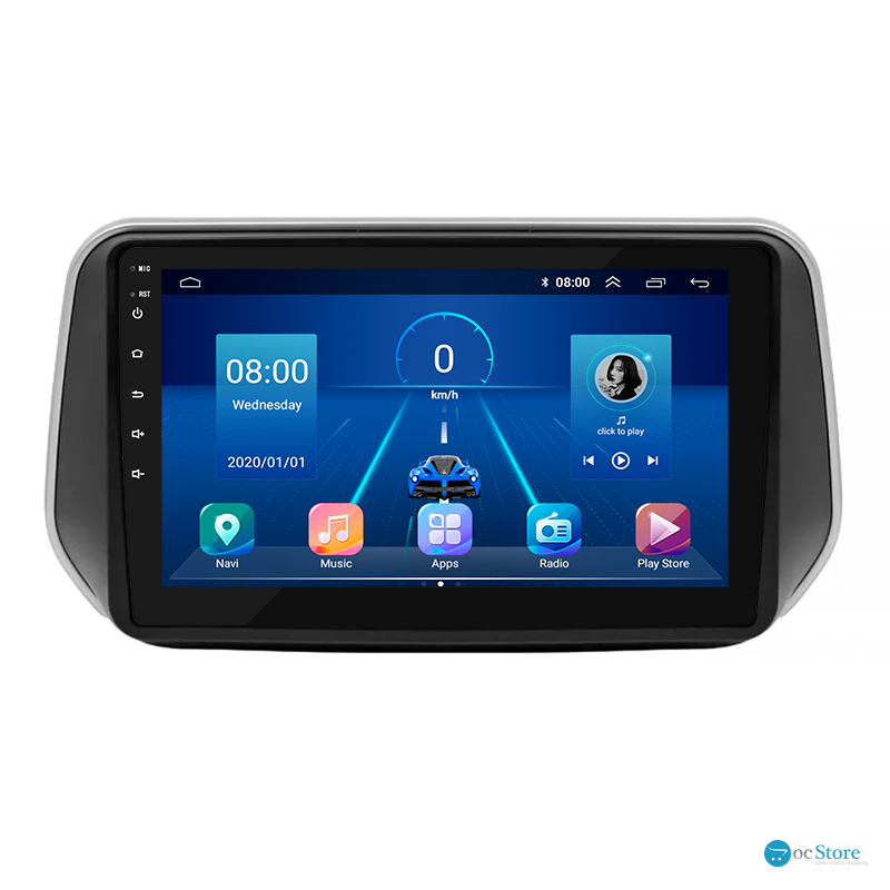 Штатная магнитола Lesko для Hyundai Santa Fe IV 2018-2021 экран 10" 2/32Gb 4G Wi-Fi GPS Top