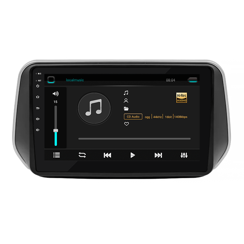 Штатная магнитола Lesko для Hyundai Santa Fe IV 2018-2021 экран 10" 2/32Gb 4G Wi-Fi GPS Top