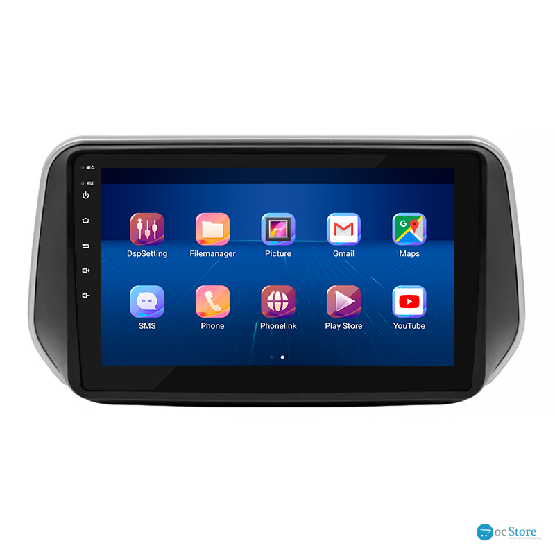 Штатная магнитола Lesko для Hyundai Santa Fe IV 2018-2021 экран 10" 2/32Gb 4G Wi-Fi GPS Top
