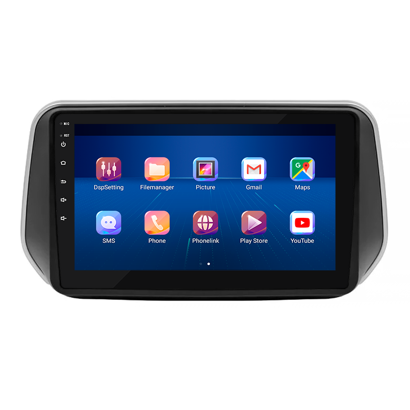 Штатная магнитола Lesko для Hyundai Santa Fe IV 2018-2021 экран 10" 6/128Gb 4G Wi-Fi GPS Top