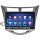 Штатная магнитола Lesko для Hyundai Solaris I 2010-2014 экран 10" 4/32Gb 4G Wi-Fi GPS Top