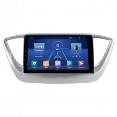 Штатная магнитола Lesko для Hyundai Solaris II 2017-2020 экран 9" 2/32Gb 4G Wi-Fi GPS Top