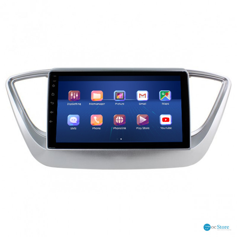 Штатная магнитола Lesko для Hyundai Solaris II 2017-2020 экран 9" 2/32Gb 4G Wi-Fi GPS Top
