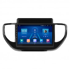 Штатная магнитола Lesko для Hyundai Solaris II Рестайлинг 2020-н.в. экран 9" 2/32Gb Wi-Fi GPS Base