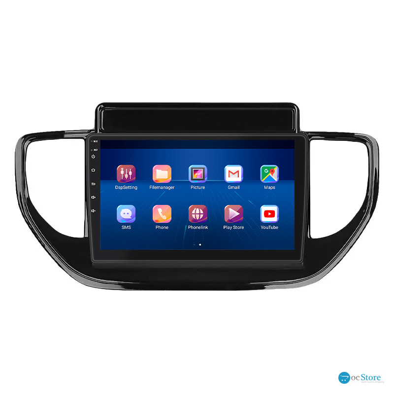 Штатная магнитола Lesko для Hyundai Solaris II Рестайлинг 2020-н.в. экран 9" 2/32Gb Wi-Fi GPS Base