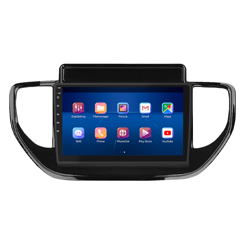 Штатная магнитола Lesko для Hyundai Solaris II Рестайлинг 2020-н.в. экран 9" 2/32Gb Wi-Fi GPS Base