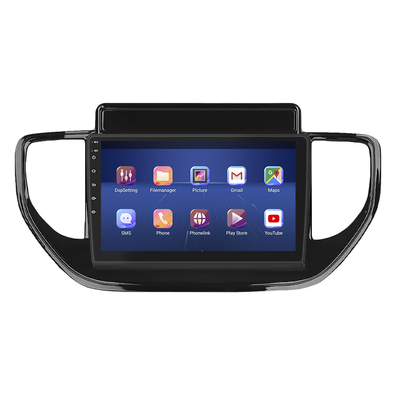 Штатная магнитола Lesko для Hyundai Solaris II Рестайлинг 2020-н.в. экран 9" 6/128Gb 4G Wi-Fi GPS Top