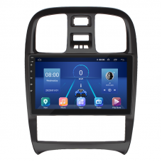 Штатная магнитола Lesko для Hyundai Sonata IV (EF) Рестайлинг 2001-2012 экран 9" 6/128Gb 4G Wi-Fi GPS Top