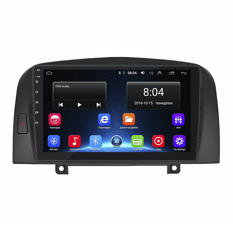 Штатная магнитола Lesko для Hyundai Sonata V (NF) 2004-2010 экран 9" 2/32Gb Wi-Fi GPS Base