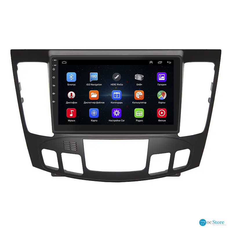 Штатная магнитола Lesko для Hyundai Sonata V (NF) Auto AC 2008-2010 экран 9" 1/16Gb Wi-Fi GPS Base