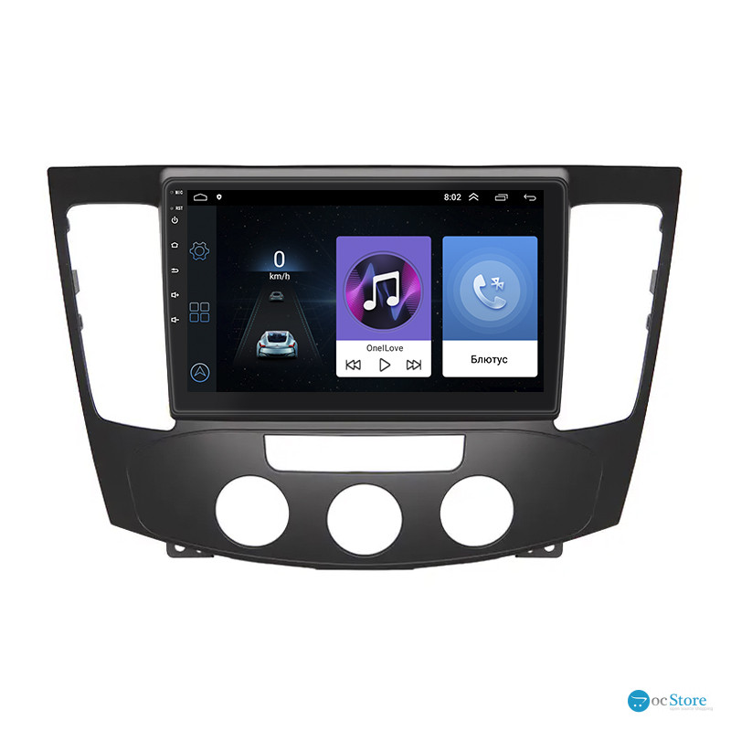 Штатная магнитола Lesko для Hyundai Sonata V (NF) Manual AC 2008-2010 экран 9" 1/16Gb Wi-Fi GPS Base