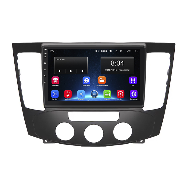 Штатная магнитола Lesko для Hyundai Sonata V (NF) Manual AC 2008-2010 экран 9" 2/32Gb Wi-Fi GPS Base
