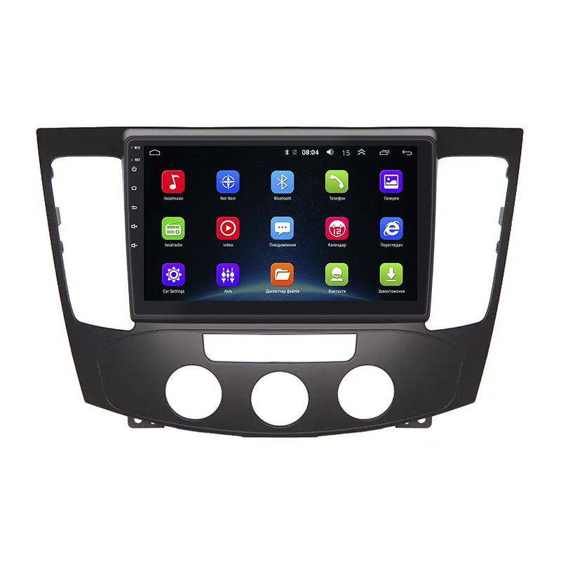 Штатная магнитола Lesko для Hyundai Sonata V (NF) Manual AC 2008-2010 экран 9" 2/32Gb Wi-Fi GPS Base