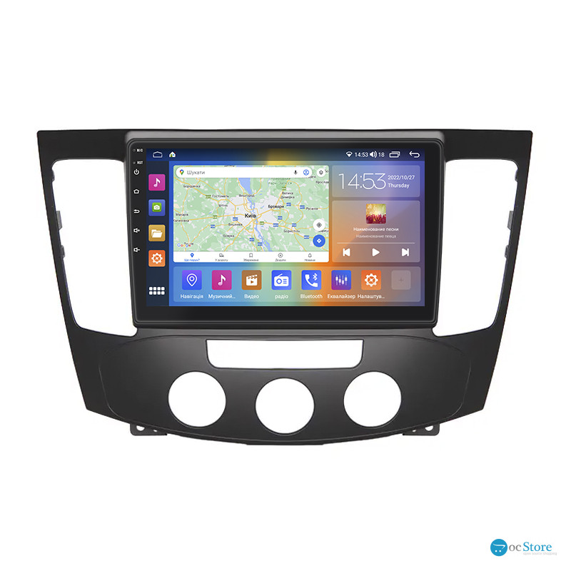 Штатная магнитола Lesko для Hyundai Sonata V (NF) Manual AC 2008-2010 экран 9" 4/64Gb CarPlay 4G Wi-Fi GPS Prime