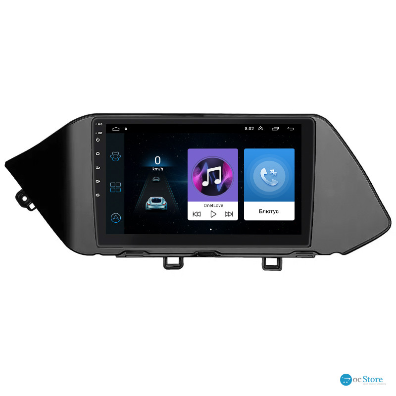 Штатная магнитола Lesko для Hyundai Sonata VIII (DN8) 2019-2020 экран 10" 1/16Gb Wi-Fi GPS Base