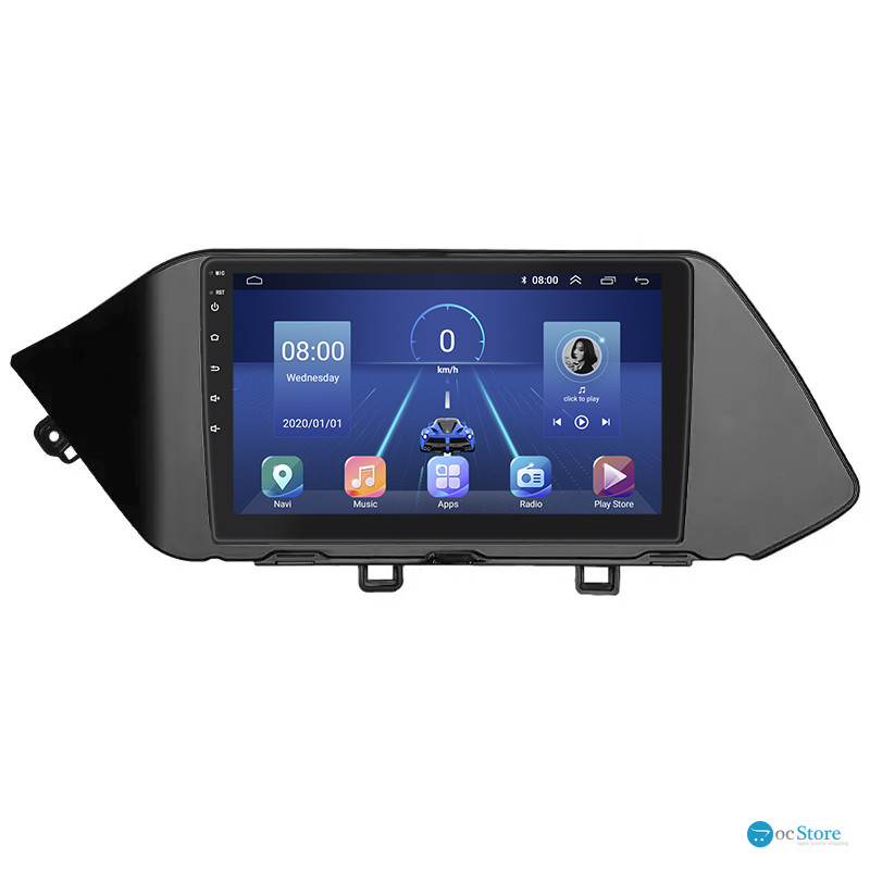 Штатная магнитола Lesko для Hyundai Sonata VIII (DN8) 2019-2020 экран 10" 2/32Gb 4G Wi-Fi GPS Top