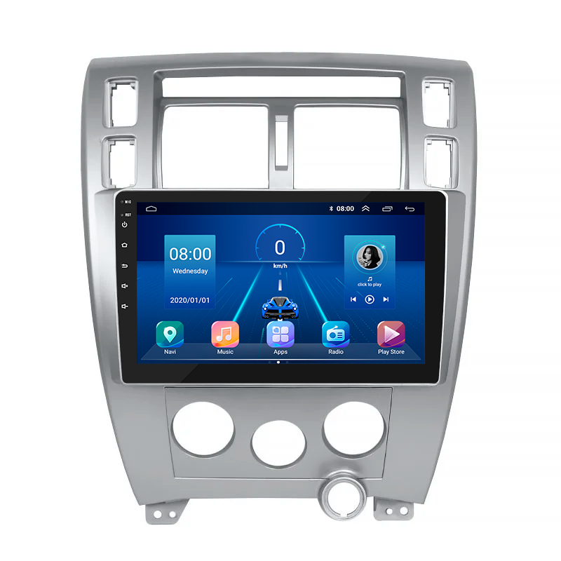 Штатная магнитола Lesko для Hyundai Tucson I 2004-2010 экран 10" 2/32Gb 4G Wi-Fi GPS Top