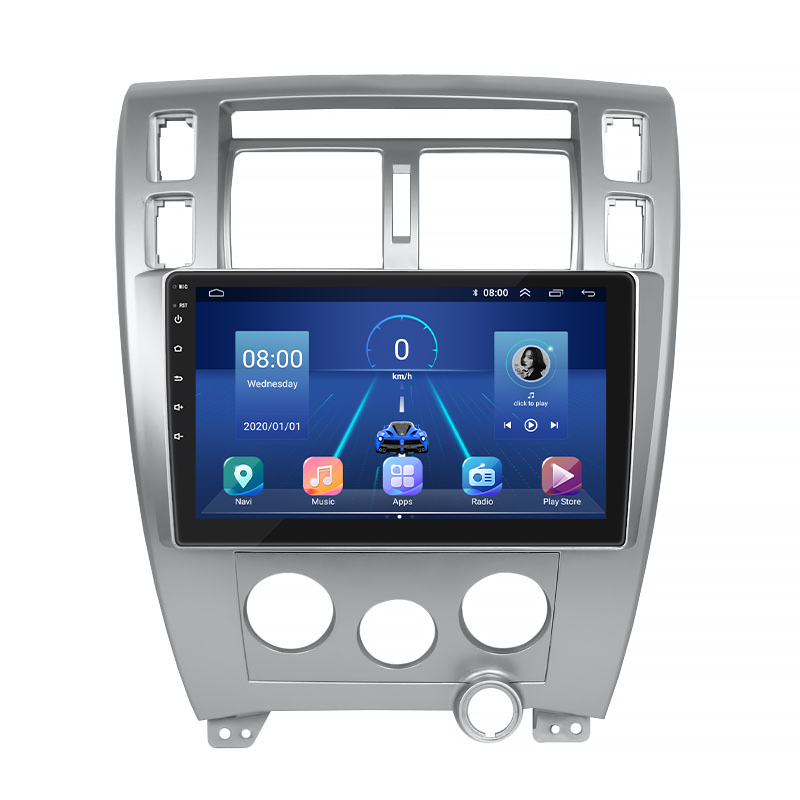 Штатная магнитола Lesko для Hyundai Tucson I 2004-2010 экран 10" 6/128Gb 4G Wi-Fi GPS Top