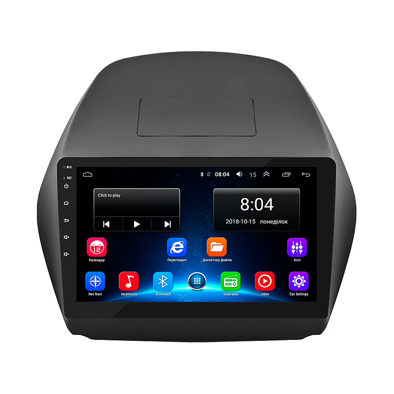 Штатная магнитола Lesko для Hyundai Tucson II 2009-2015 экран 10" 2/32Gb Wi-Fi GPS Base