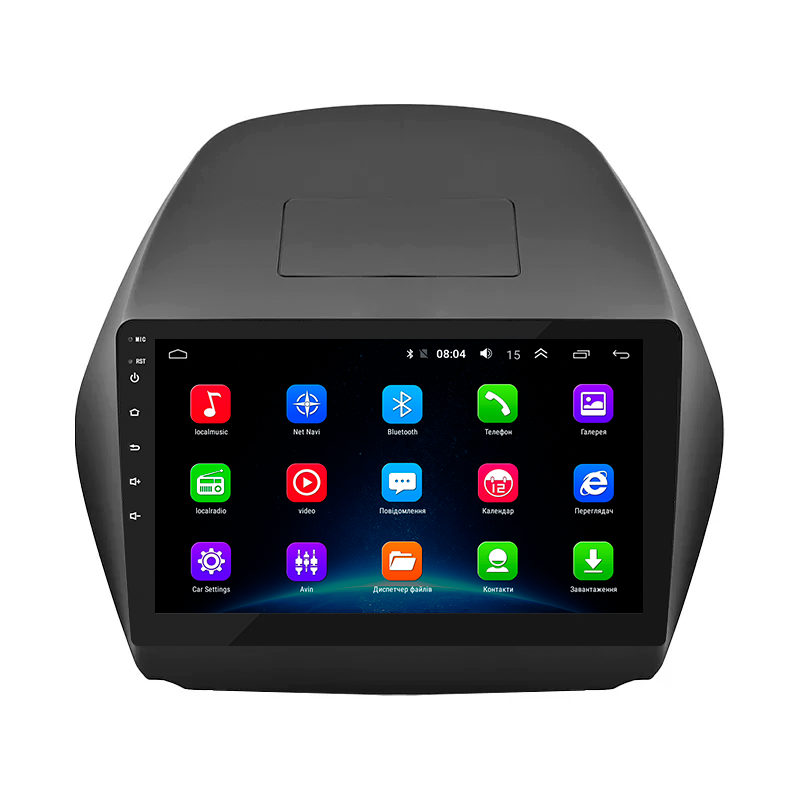 Штатная магнитола Lesko для Hyundai Tucson II 2009-2015 экран 10" 2/32Gb Wi-Fi GPS Base