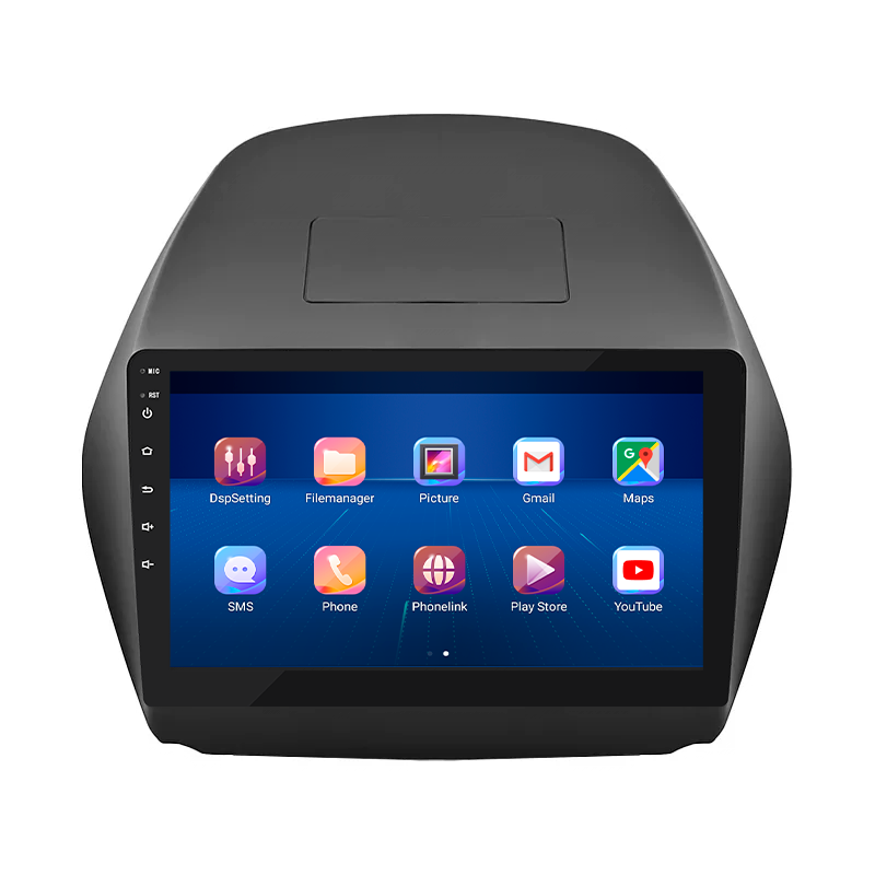 Штатная магнитола Lesko для Hyundai Tucson II 2009-2015 экран 10" 4/32Gb 4G Wi-Fi GPS Top