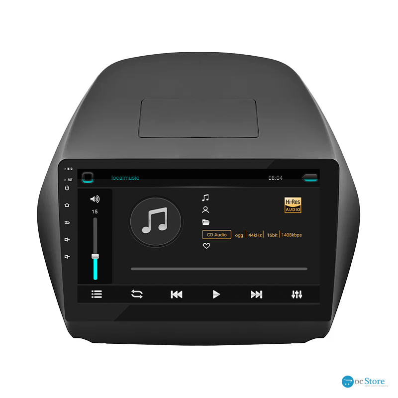 Штатная магнитола Lesko для Hyundai Tucson II 2009-2015 экран 10" 2/32Gb 4G Wi-Fi GPS Top