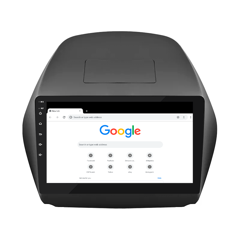 Штатная магнитола Lesko для Hyundai Tucson II 2009-2015 экран 10" 2/32Gb 4G Wi-Fi GPS Top