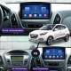 Штатная магнитола Lesko для Hyundai Tucson II 2009-2015 экран 10" 6/128Gb 4G Wi-Fi GPS Top