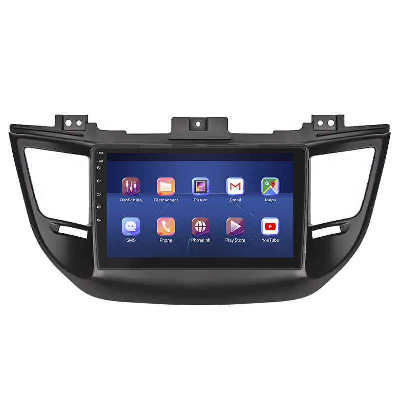 Штатная магнитола Lesko для Hyundai Tucson III 2015-2018 экран 9" 6/128Gb 4G Wi-Fi GPS Top