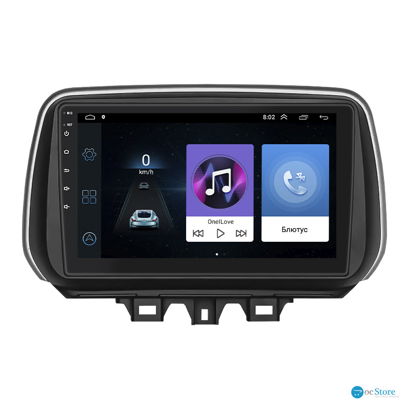 Штатная магнитола Lesko для Hyundai Tucson III Рестайлинг 2018-2021 экран 10" 1/16Gb Wi-Fi GPS Base