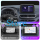 Штатная магнитола Lesko для Hyundai Tucson III Рестайлинг 2018-2021 экран 10" 2/32Gb CarPlay 4G Wi-Fi GPS Prime