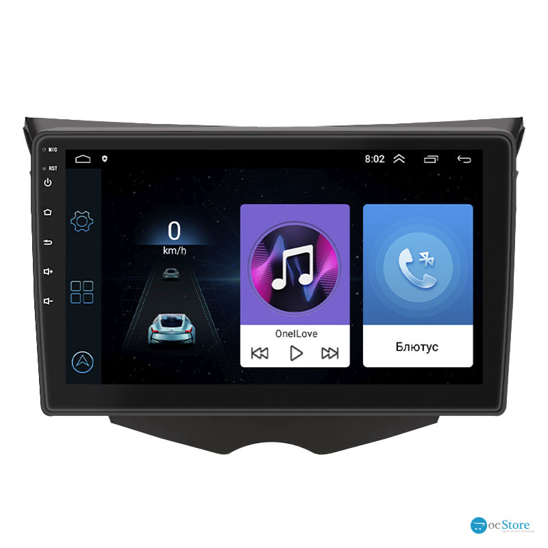 Штатная магнитола Lesko для Hyundai Veloster I Рестайлинг 2015-2017 экран 9" 1/16Gb Wi-Fi GPS Base