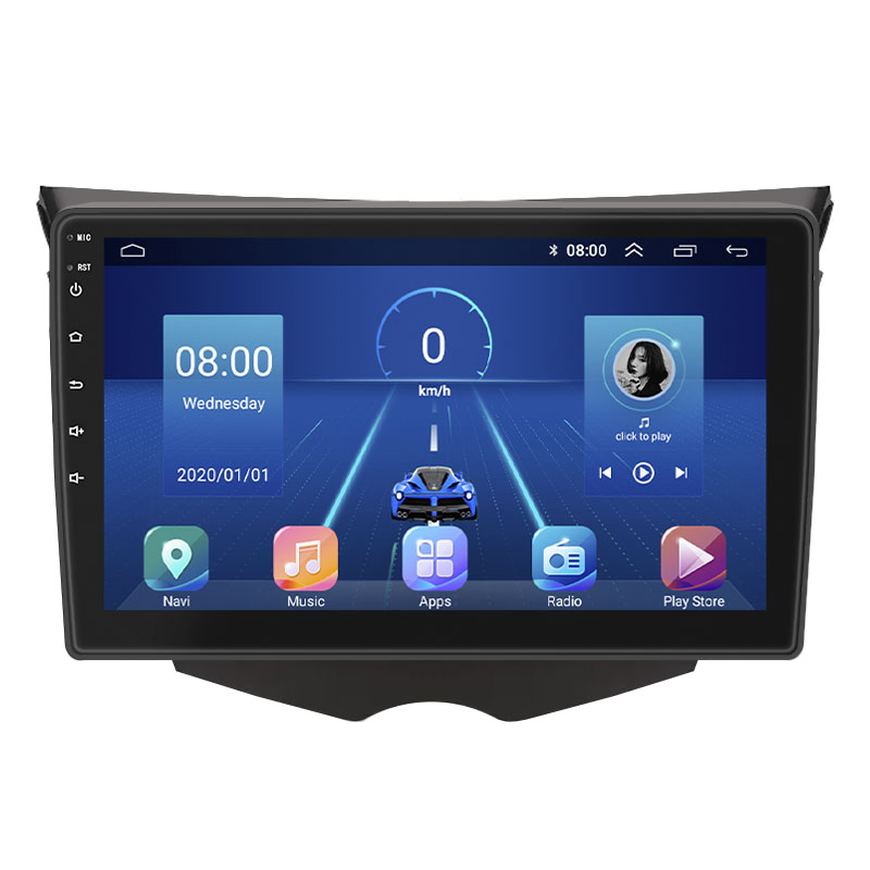 Штатная магнитола Lesko для Hyundai Veloster I Рестайлинг 2015-2017 экран 9" 4/64Gb 4G Wi-Fi GPS Top