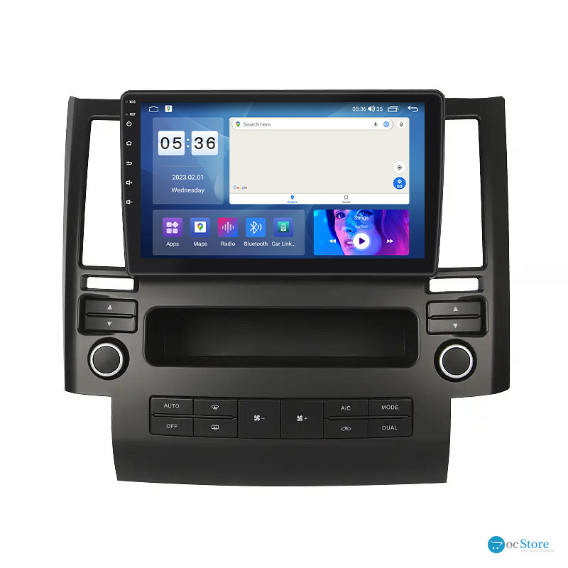 Штатная магнитола Lesko для Infiniti FX I (S50) 2002-2006 экран 9" 4/64Gb CarPlay 4G Wi-Fi GPS Prime