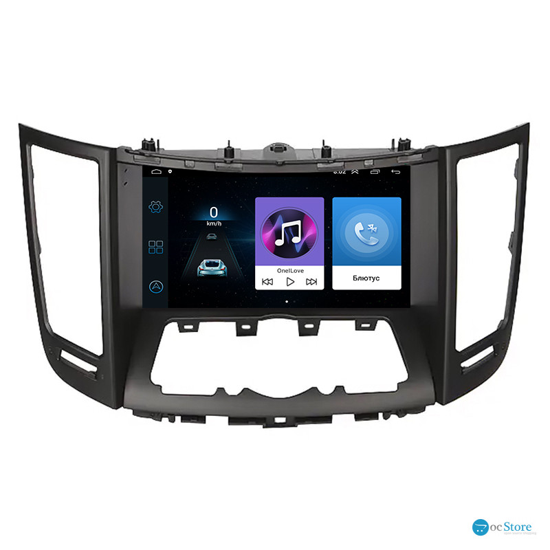 Штатная магнитола Lesko для Infiniti FX II (S51) 2008-2012 экран 9" 1/16Gb Wi-Fi GPS Base
