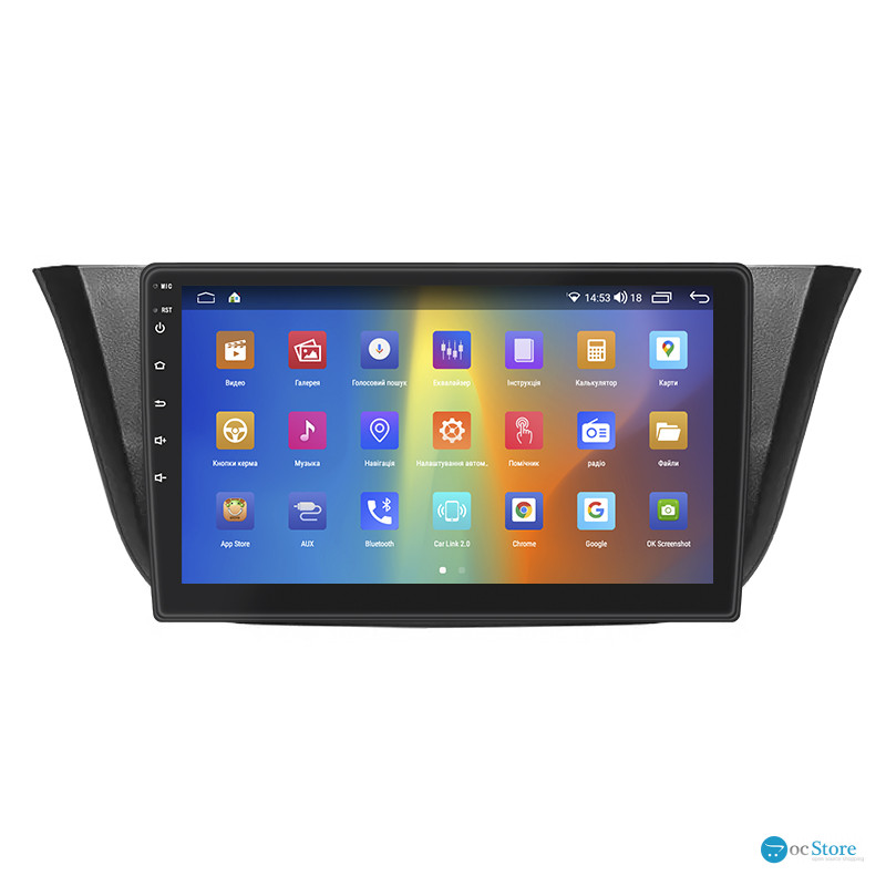 Штатная магнитола Lesko для IVECO Daily VI 2014-2019 экран 9" 4/64Gb CarPlay 4G Wi-Fi GPS Prime