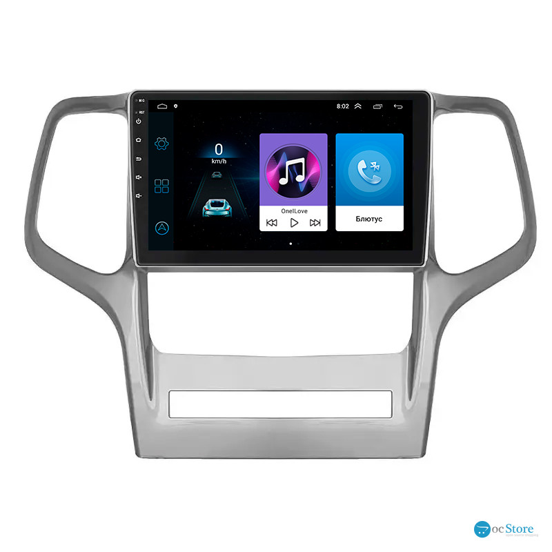 Штатная магнитола Lesko для Jeep Grand Cherokee IV (WK2) 2010-2013 экран 9" 1/16Gb Wi-Fi GPS Base