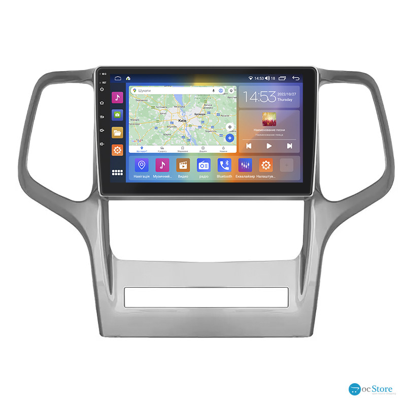 Штатная магнитола Lesko для Jeep Grand Cherokee IV (WK2) 2010-2013 экран 9" 2/32Gb CarPlay 4G Wi-Fi GPS Prime
